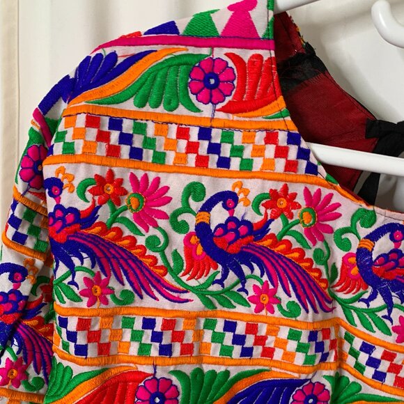 Festive bohemian crop top and long skirt - Picture 3 of 8